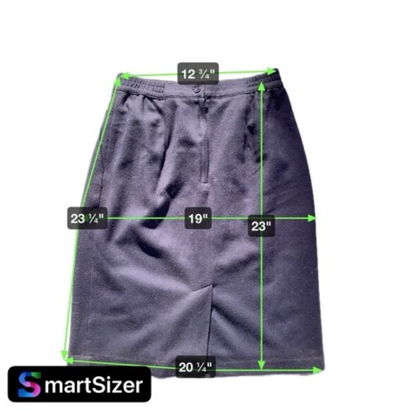 Sag Harbor 100% Pure Wool Dark Blue Navy Women’s Straight Pencil Skirt Sz10 NWT - Picture 5 of 5